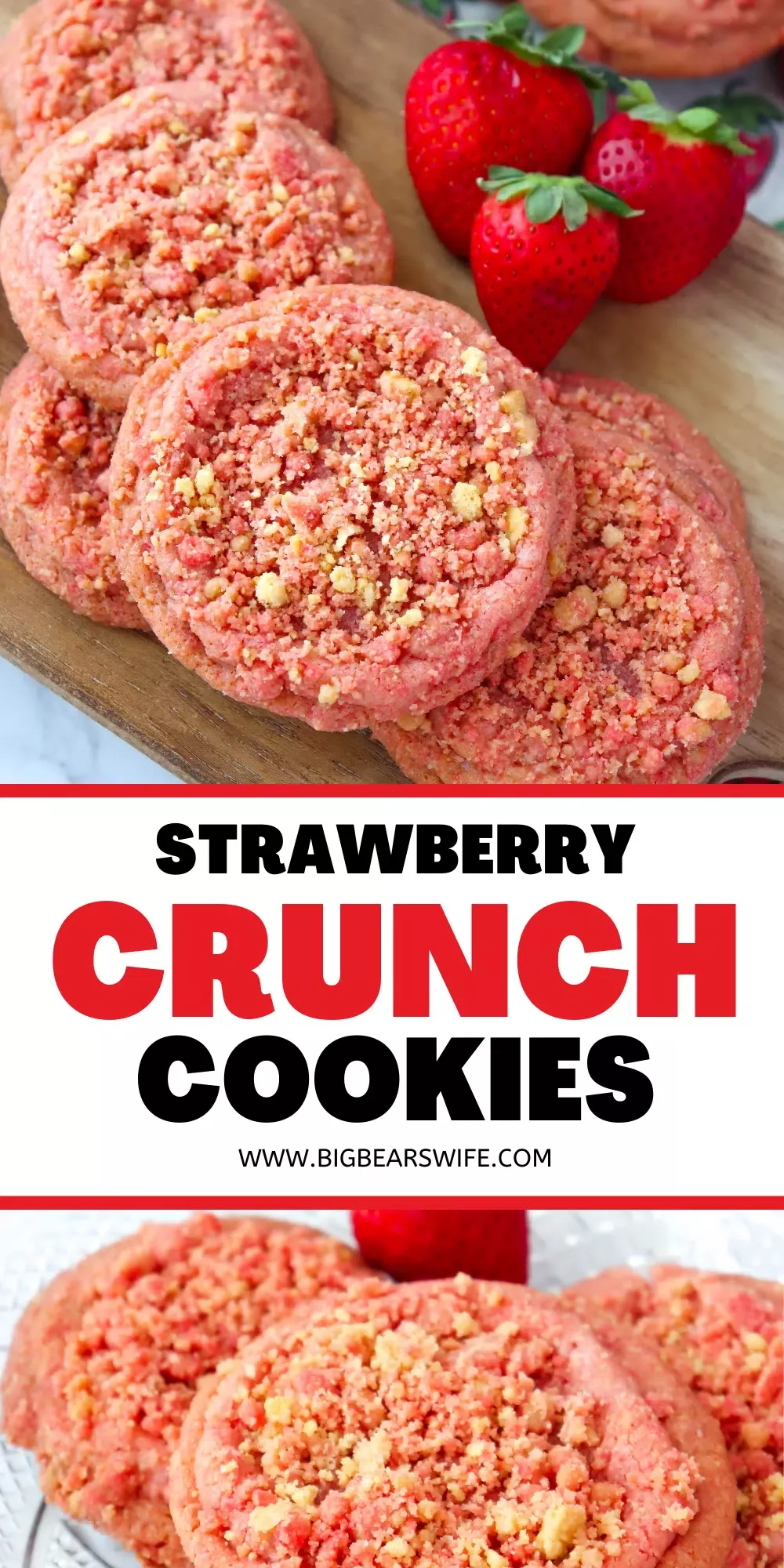 Strawberry Crunch Cookies