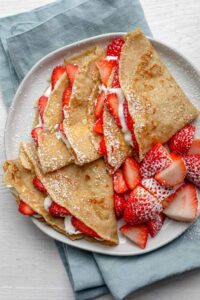 Strawberry Protein Crepes HD Wallpaper