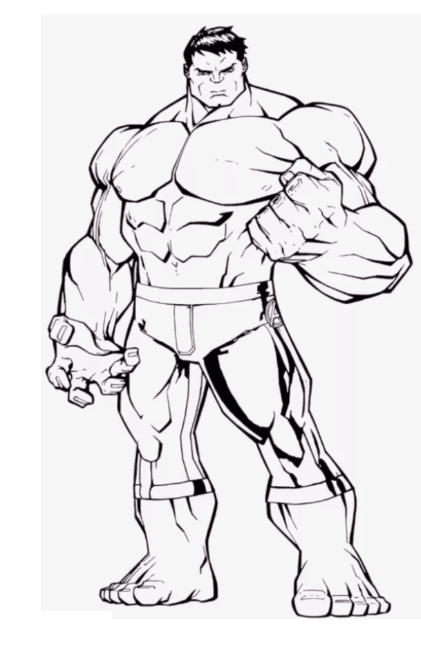 Strong Hulk Coloring Pages HD Wallpaper
