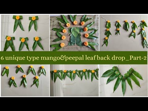 Style2 Festival Special Mango Leaf Thoranamhow To Make Backdrop