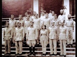 Subhash Ch,ra Bose with INA Images
