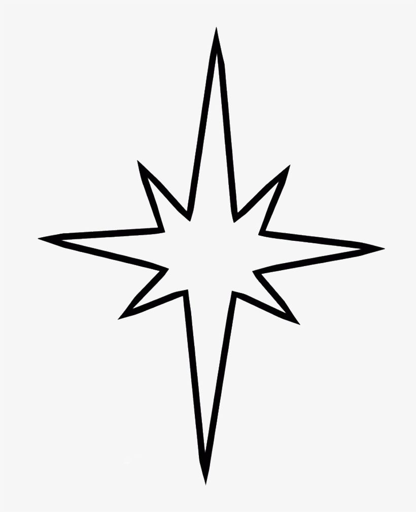 Svg Free Library Christmas Star Clipart Black And White - Stars Drawing Transpar
