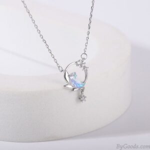 Sweet Crystal Moon Star Zircon Charm Pendant Necklace For Women Jewelry Valentin HD Wallpaper
