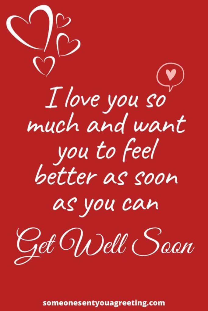 Sweet Get Well Soon Messages For Your Boyfriend For Him