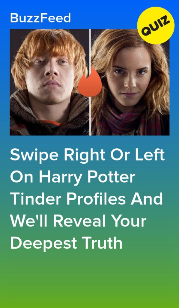Swipe Right Or Left On Harry Potter Tinder Profiles And