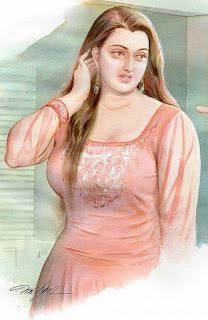 Tamil Hot&Amp;Sexy Painting Arts Of Wide Hip Girls&Amp;Womens