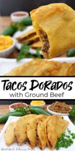 Tacos Dorados with Ground Beef HD Wallpaper