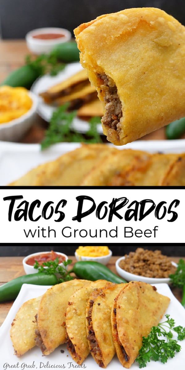 Tacos Dorados with Ground Beef