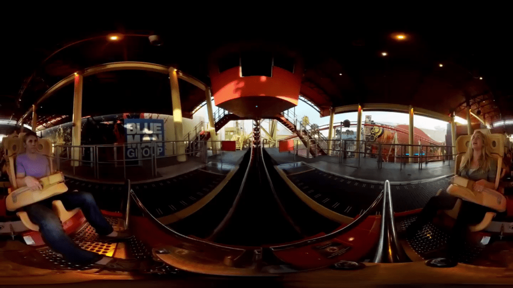 Take A 360-Degree Roller Coaster Ride On Hollywood Rip Ride Rockit!
