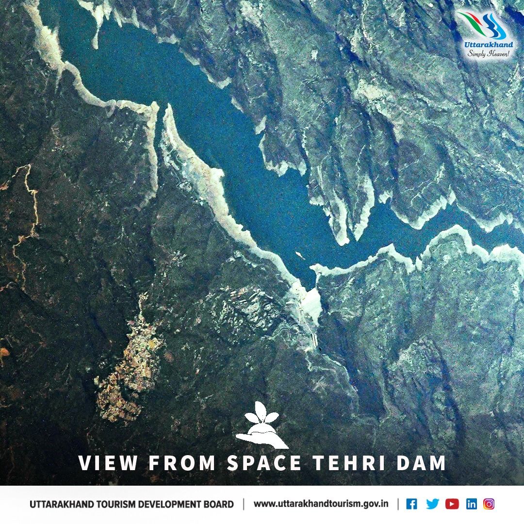 Tehri Dam View From Space HD Wallpaper