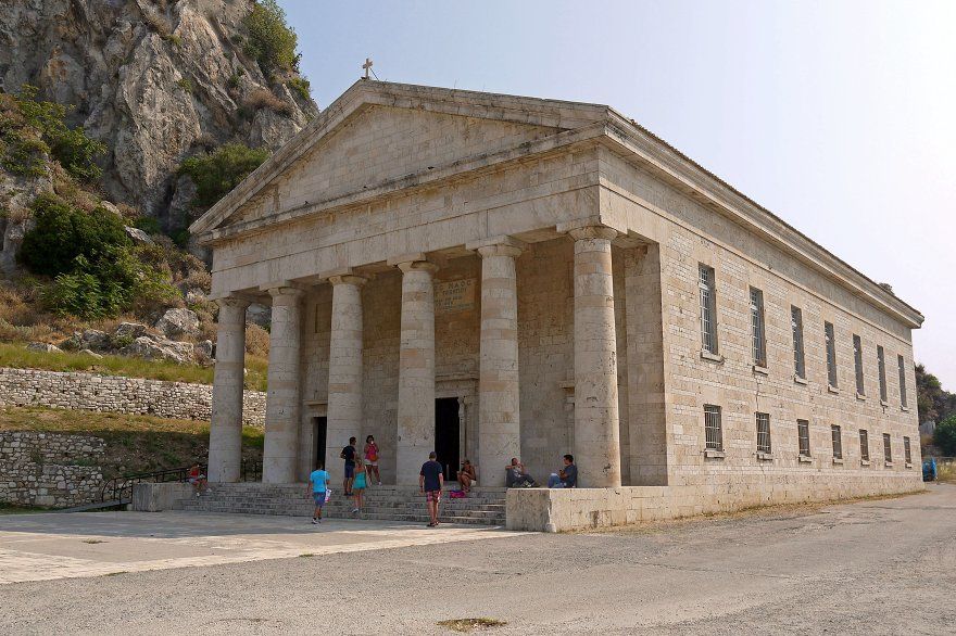Temple of Artemis, Corfu. GREECE.
