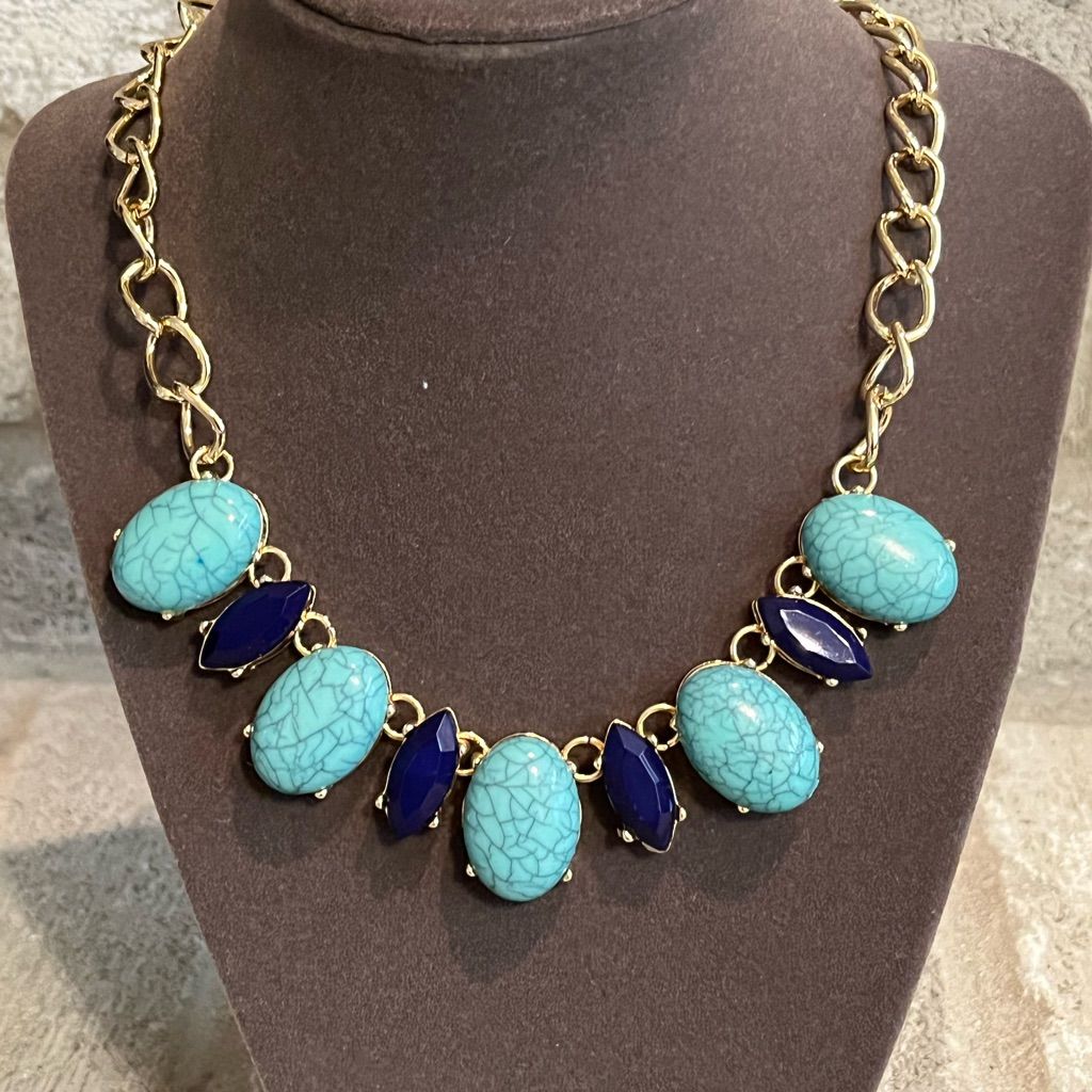 Thalia Sodi Jewelry Thala Turquoise Blue Stone Gold