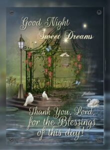 Thank You, Lord, For The Blessings Of This Day, Good Night, Sweet Dreams HD Wallpaper