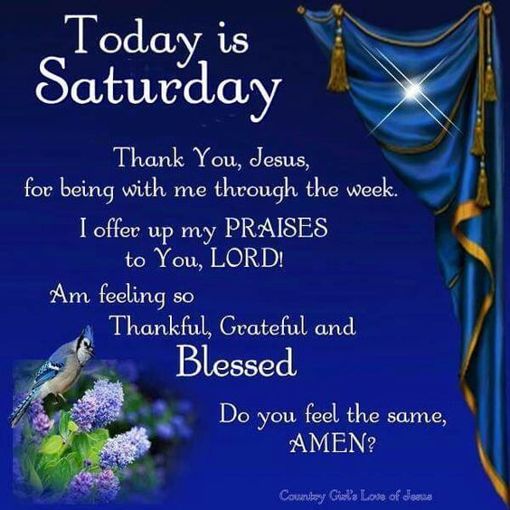 Thankful, Grateful And Blessed Saturday Quote