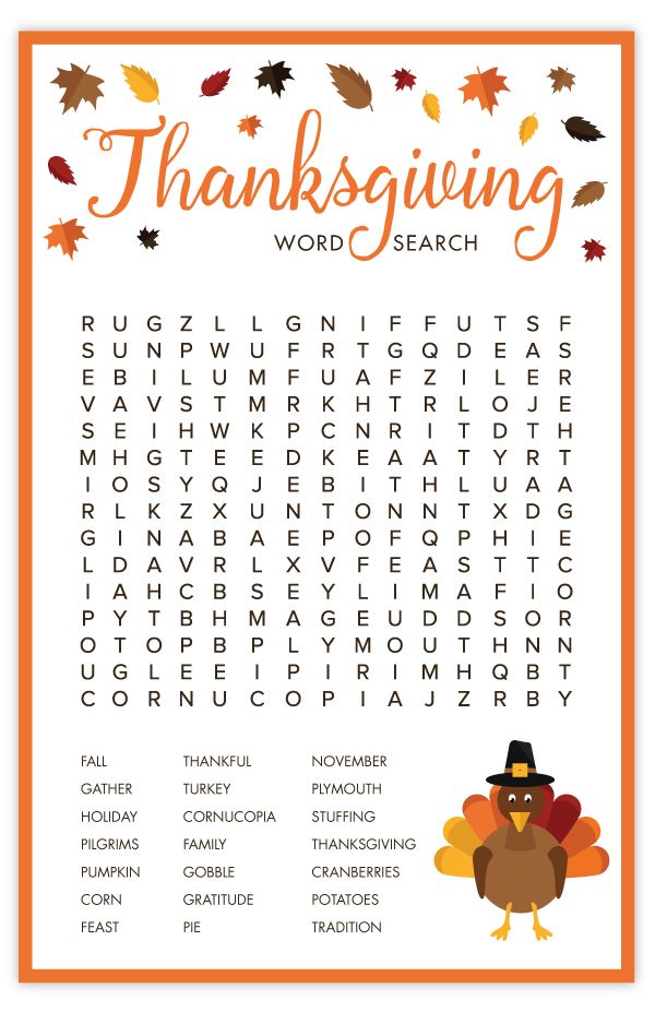 Thanksgiving Word Search | Free Printable Thanksgiving Activities HD Wallpaper