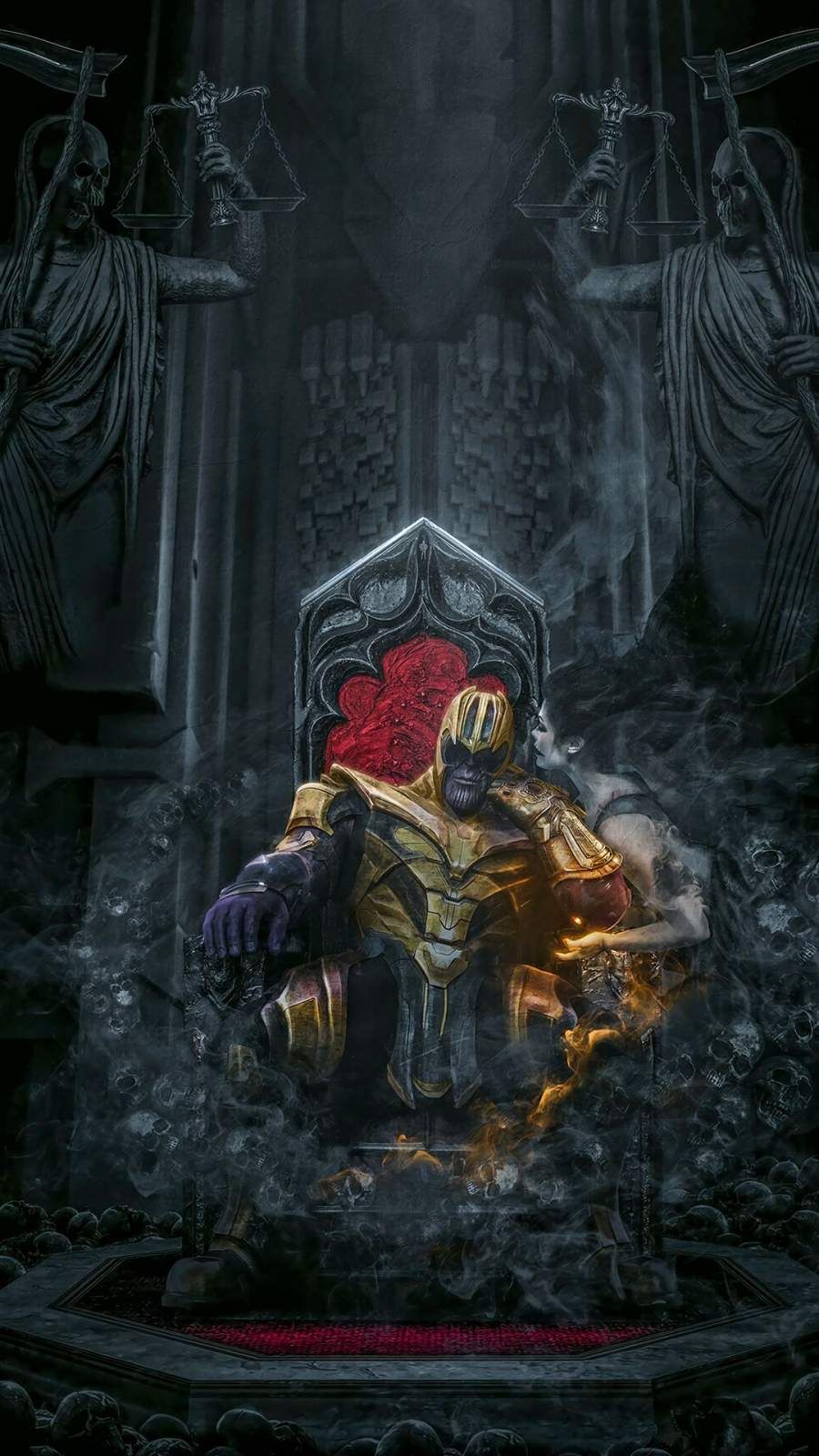 Thanos Soul World iPhone HD Wallpaper
