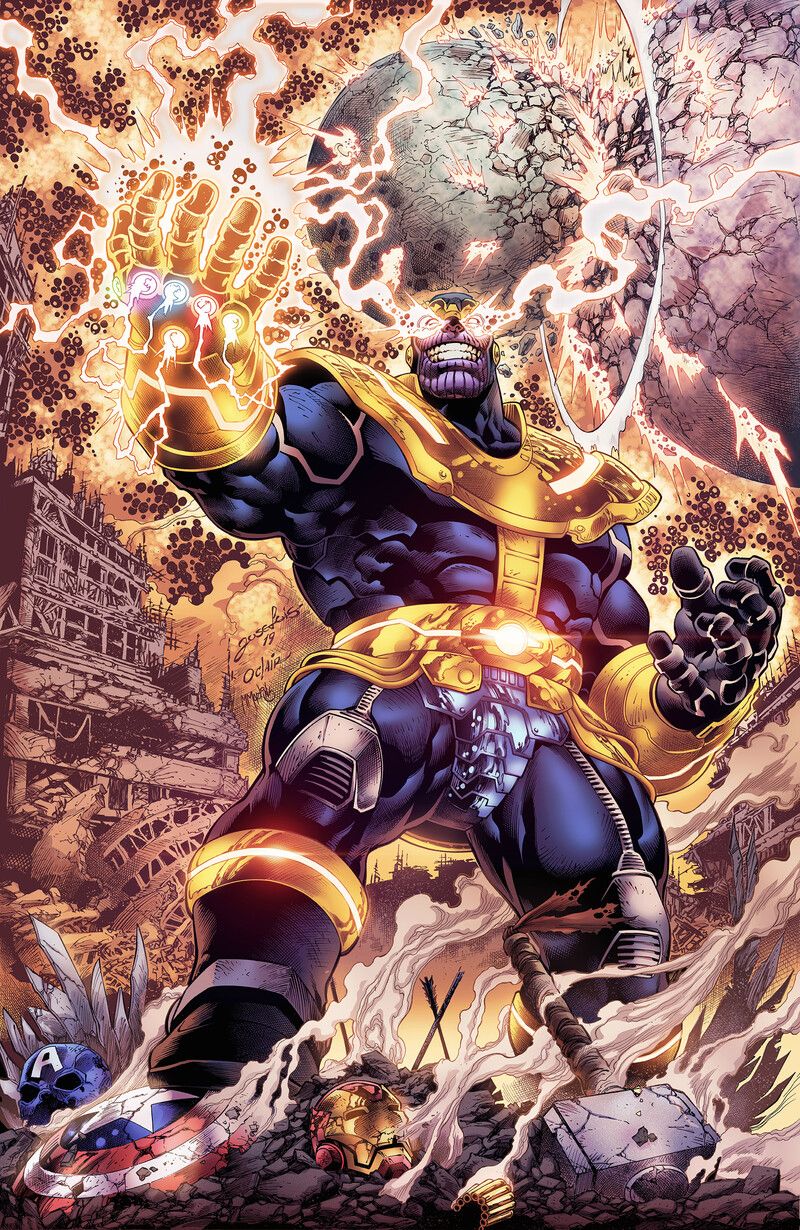 Thanos (print), Marcos Martins HD Wallpaper