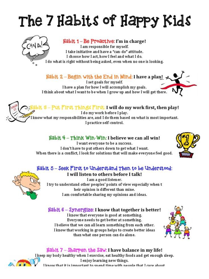 The 7 Habits of Happy Kids | PDF | Psychological