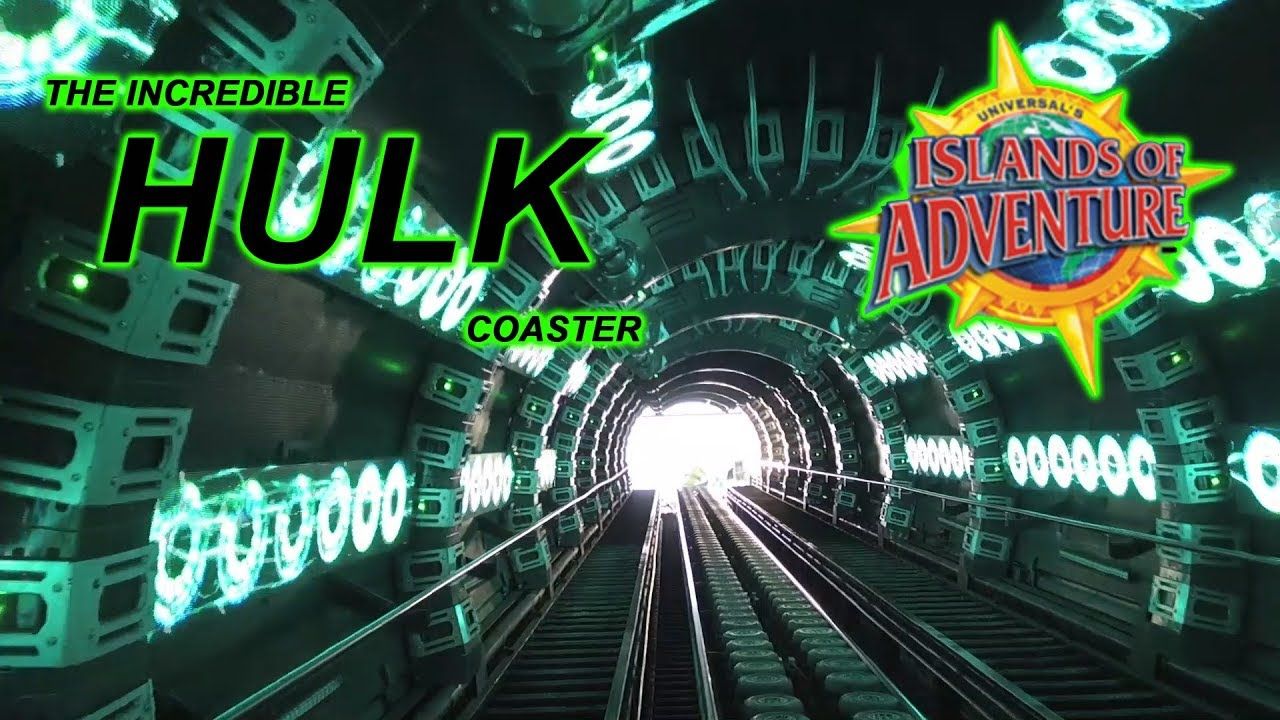 2019 The Incredible Hulk Coaster On Ride Front Seat HD POV Universal's Islands o
