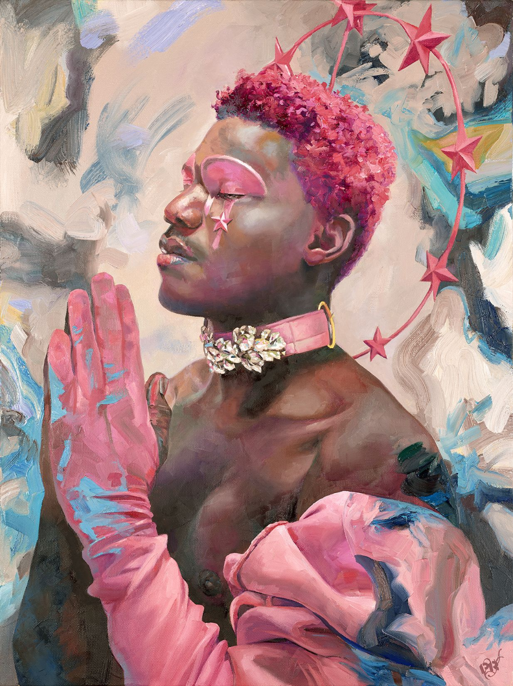 The Masks We Wear: Paintings of diverse figures who thrive