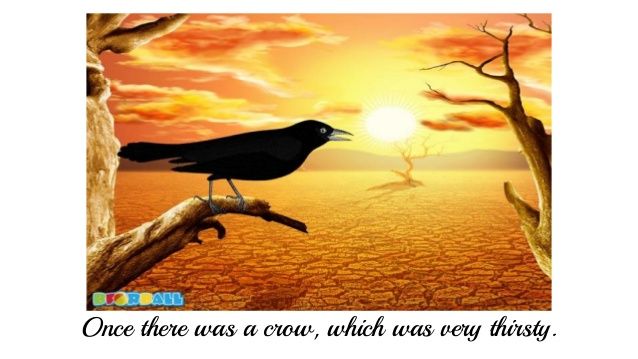 The Thirsty Crow Moral Story with Pictures for Kids