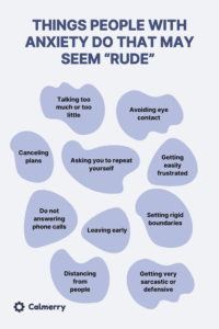 Things people with anxiety do that may seem “rude” Images