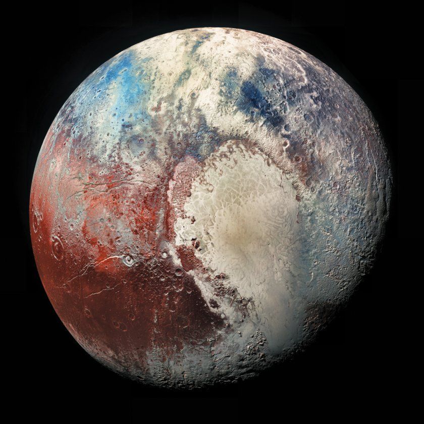 This is a less frequently mentioned New Horizons version of Pluto, but not less 