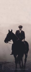 Thomas Shelby on his horse, Grace’s Secret  Images