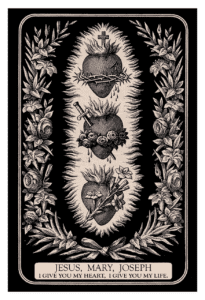 Three Hearts of the Holy Family 12×18″ Print HD Wallpaper
