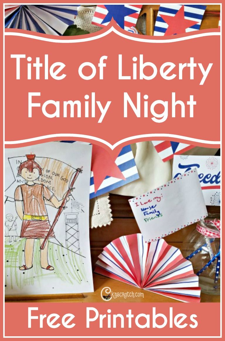 Title of Liberty Family Home Evening (Happy Independence Day) — Chicken Scratch 