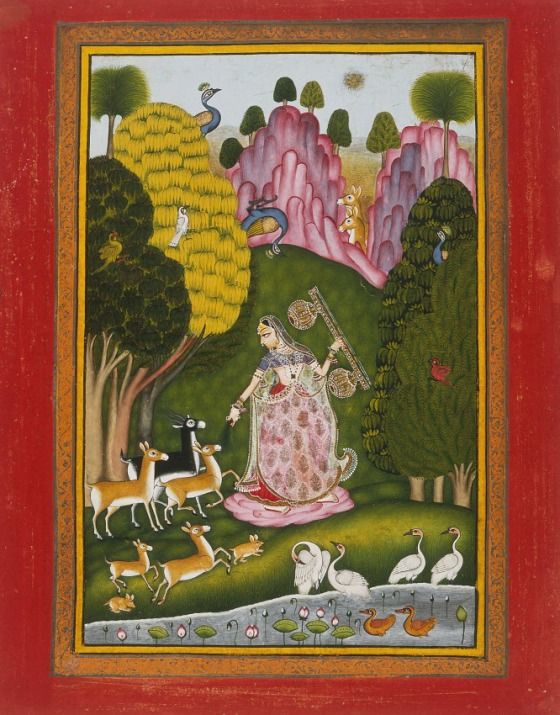 Todi Ragini Second Wife Of Hindol Raga Folio From A