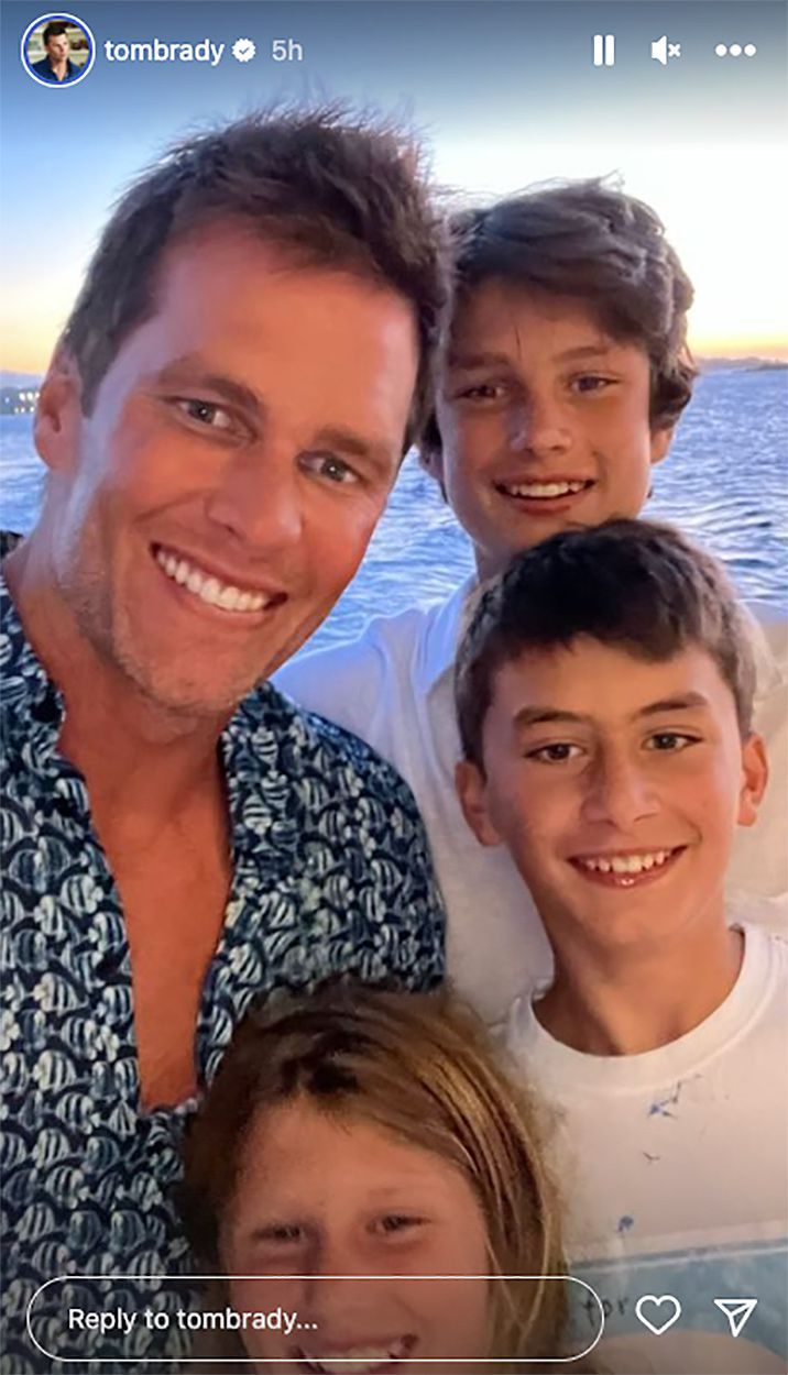 Tom Brady's Heartwarming Personal Pics of His Family and Teammates Supporting Hi