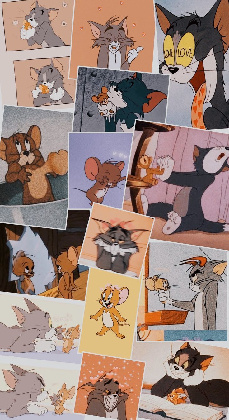 Tom and Jerry  | Disney albümü, Pandalar, Sevimli karikatür em 2021 | Plano … e