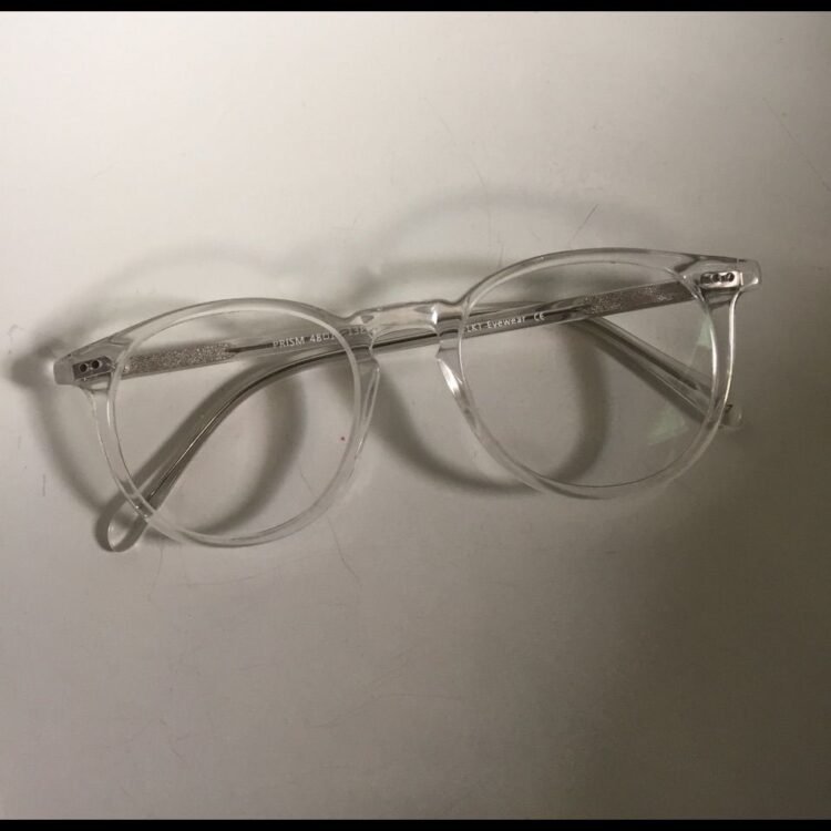 Transparent Clear Round Frame Glasses | Color: Silver | Size: Os