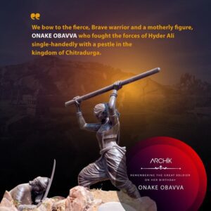 Tribute to great warrior, brave woman Onake Obavva HD Wallpaper