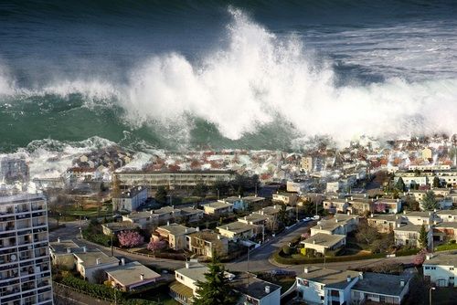 Tsunami Strikes Samoan Islands HD Wallpaper