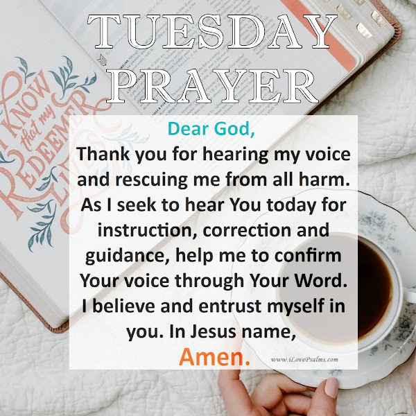 Tuesday Blessings - Thank You God For Hearing My Voice. 💛