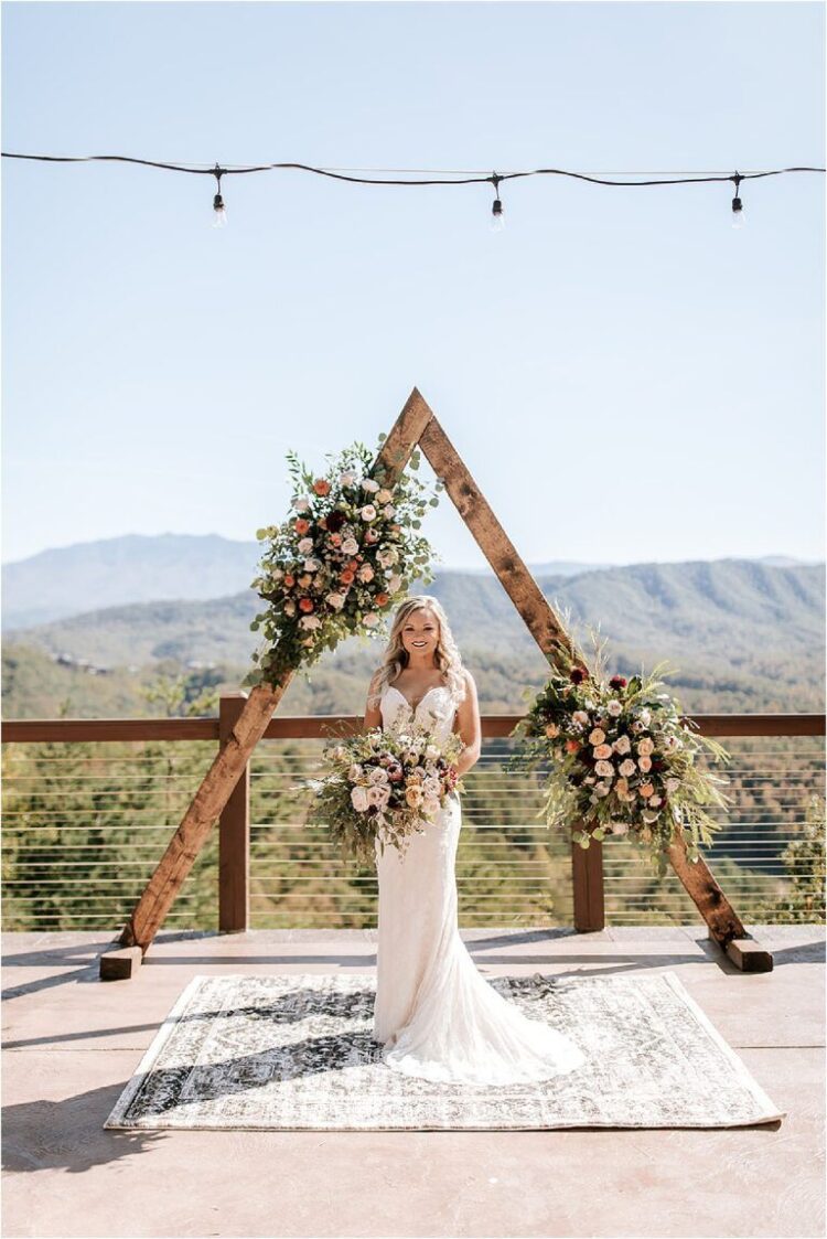 Unforgettable Wedding Arch Ideas | The Magnolia Venue | Smoky Mountain Wedding V
