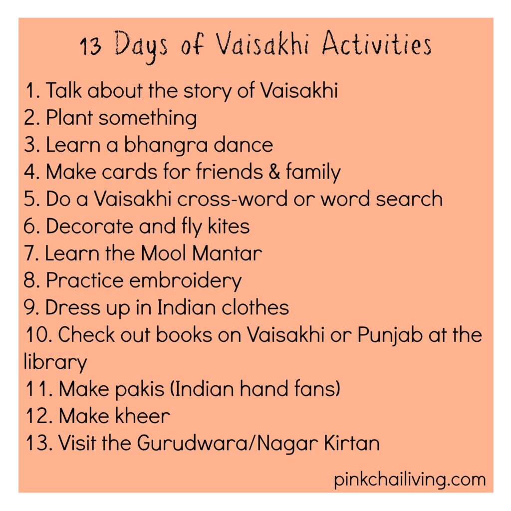 Vaisakhi Activities For Kids
