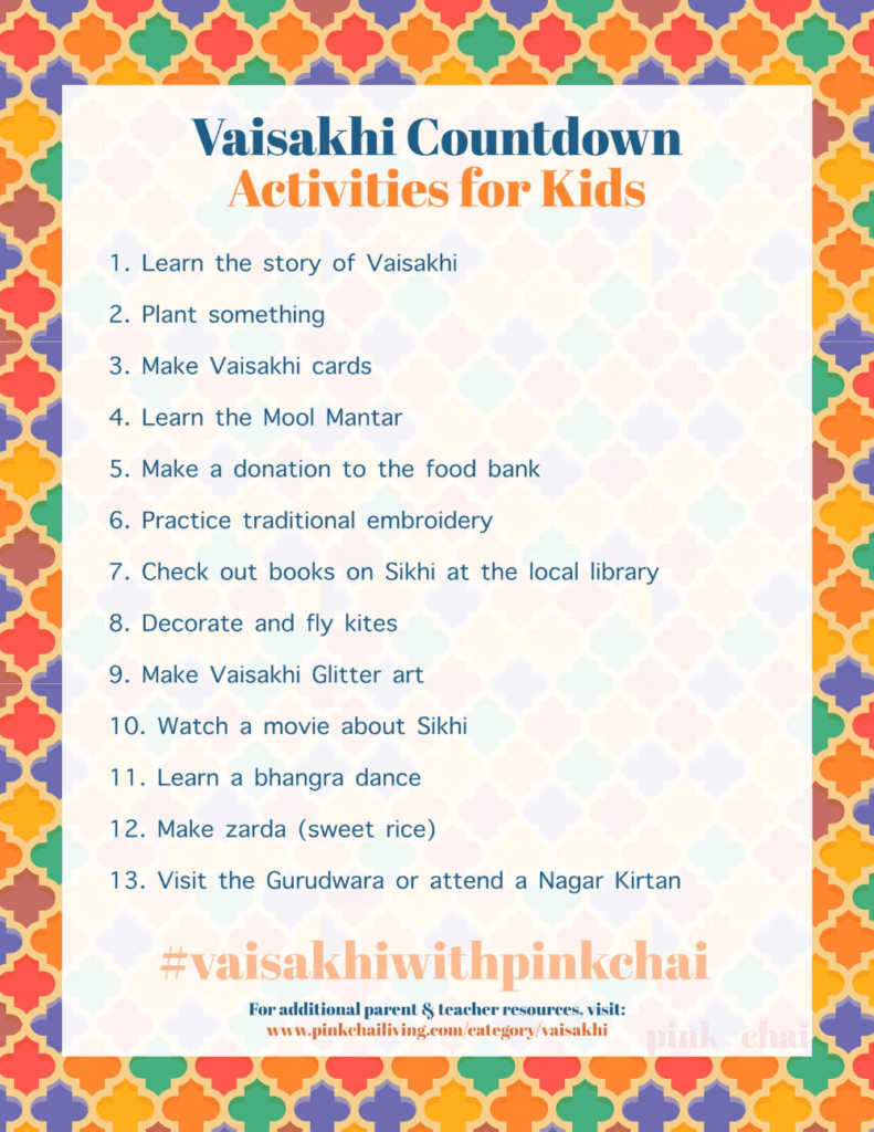 Vaisakhi Countdown For Kids Images