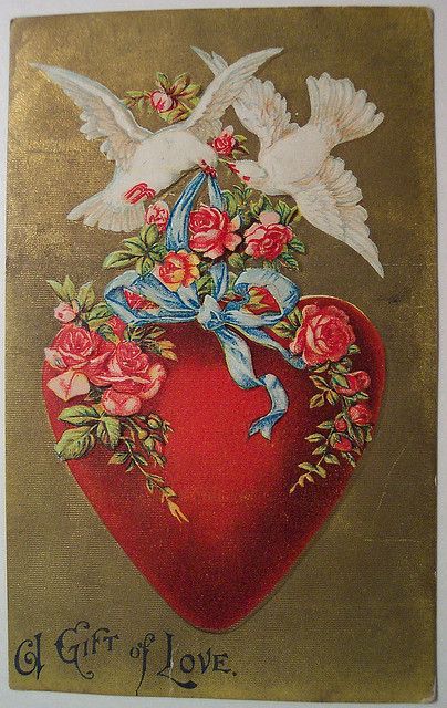 Vintage Valentines Day Postcard Images
