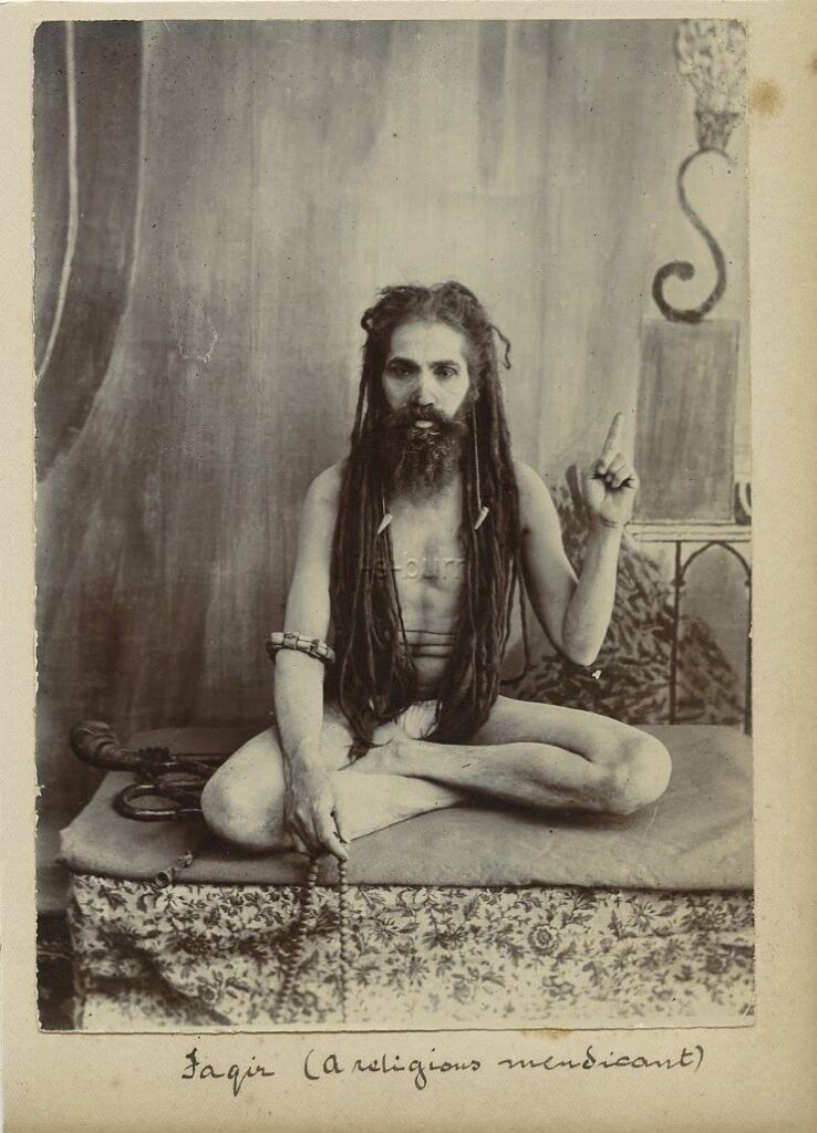 Vintage Photograph Of An Indian Sadhu (Religious Ascetic) - C1900'S