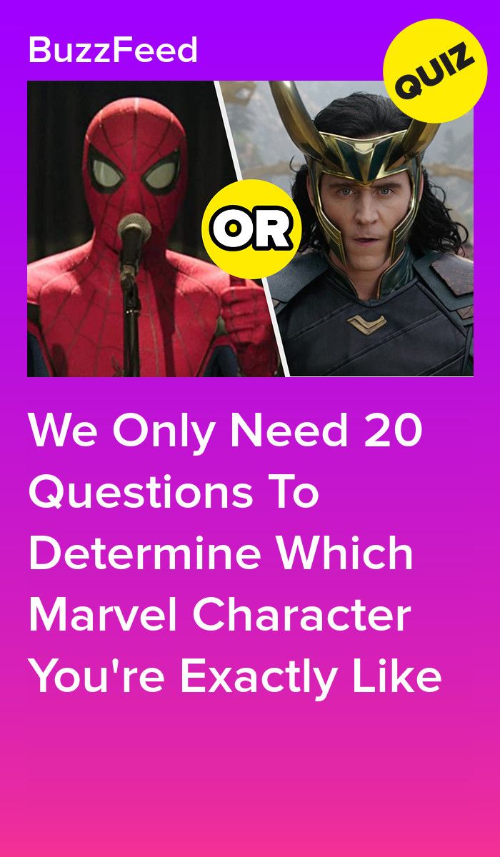 We Only Need 20 Questions To Determine Which Marvel Character You're Exactly Lik