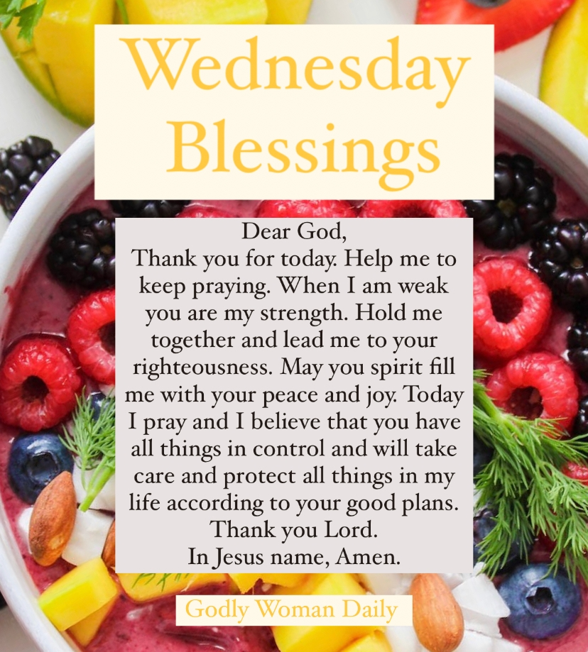 Wednesday Blessings -  Keep praying, your miracle blessings are sure to follow! 