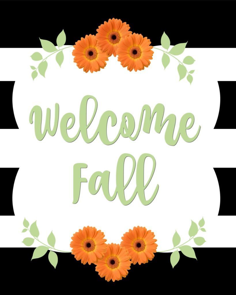 Welcome Fall 35 Free Printables Images