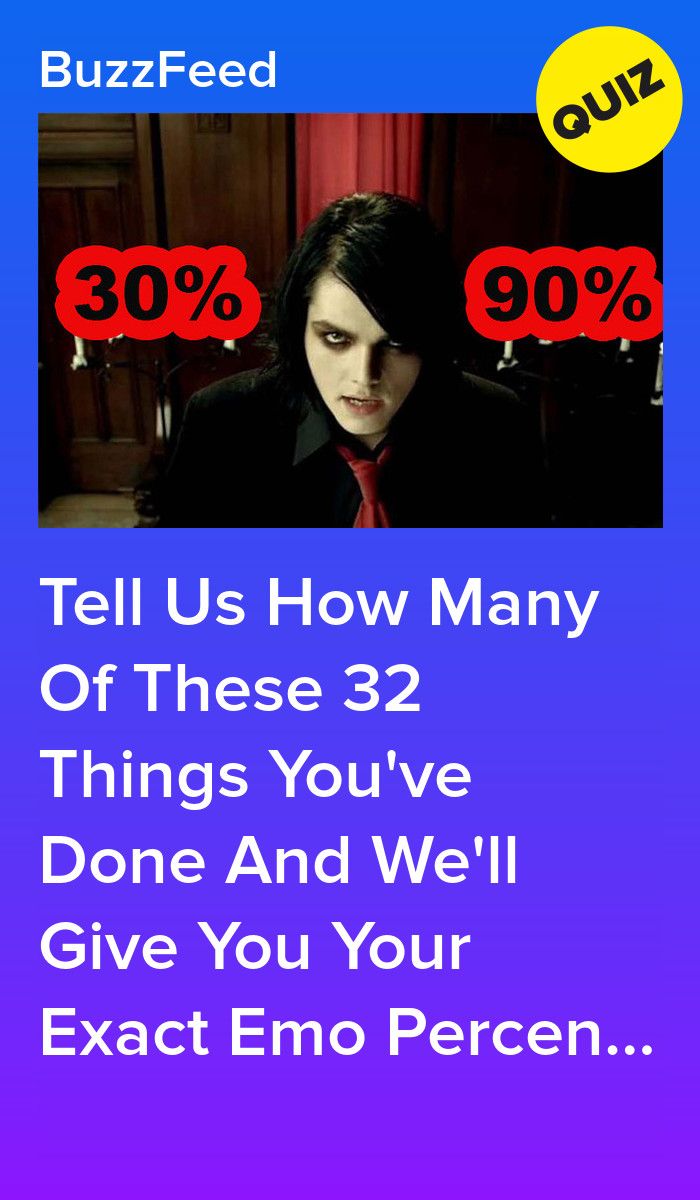 What Percent Emo Are You?