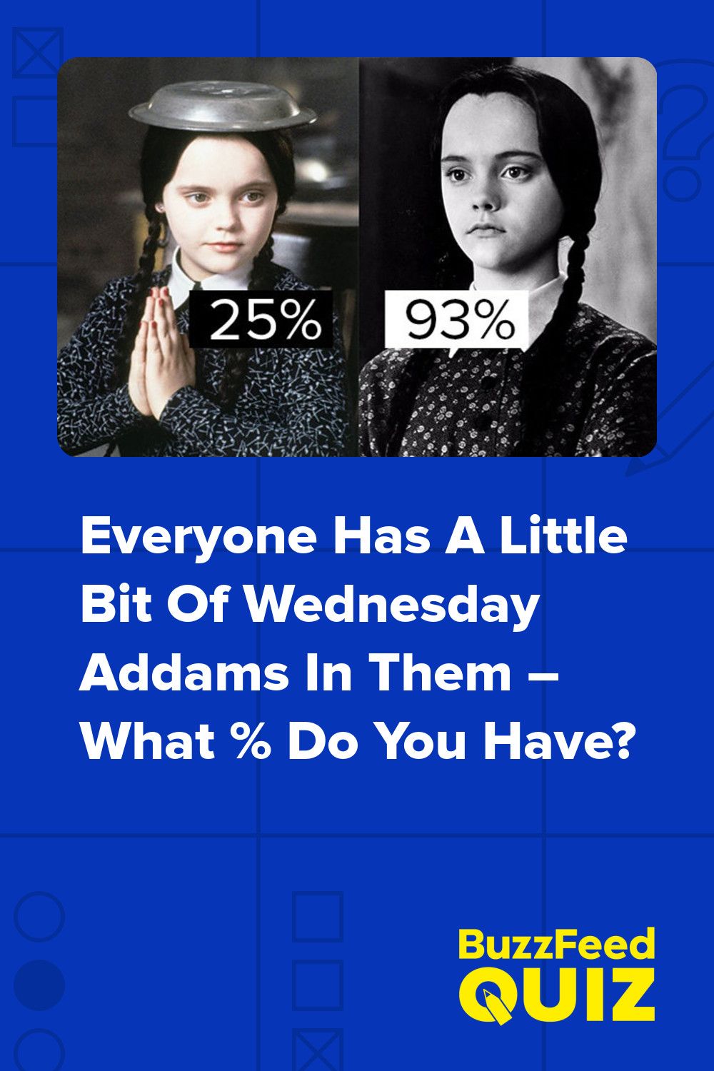 What's Your Wednesday Addams Percentage?