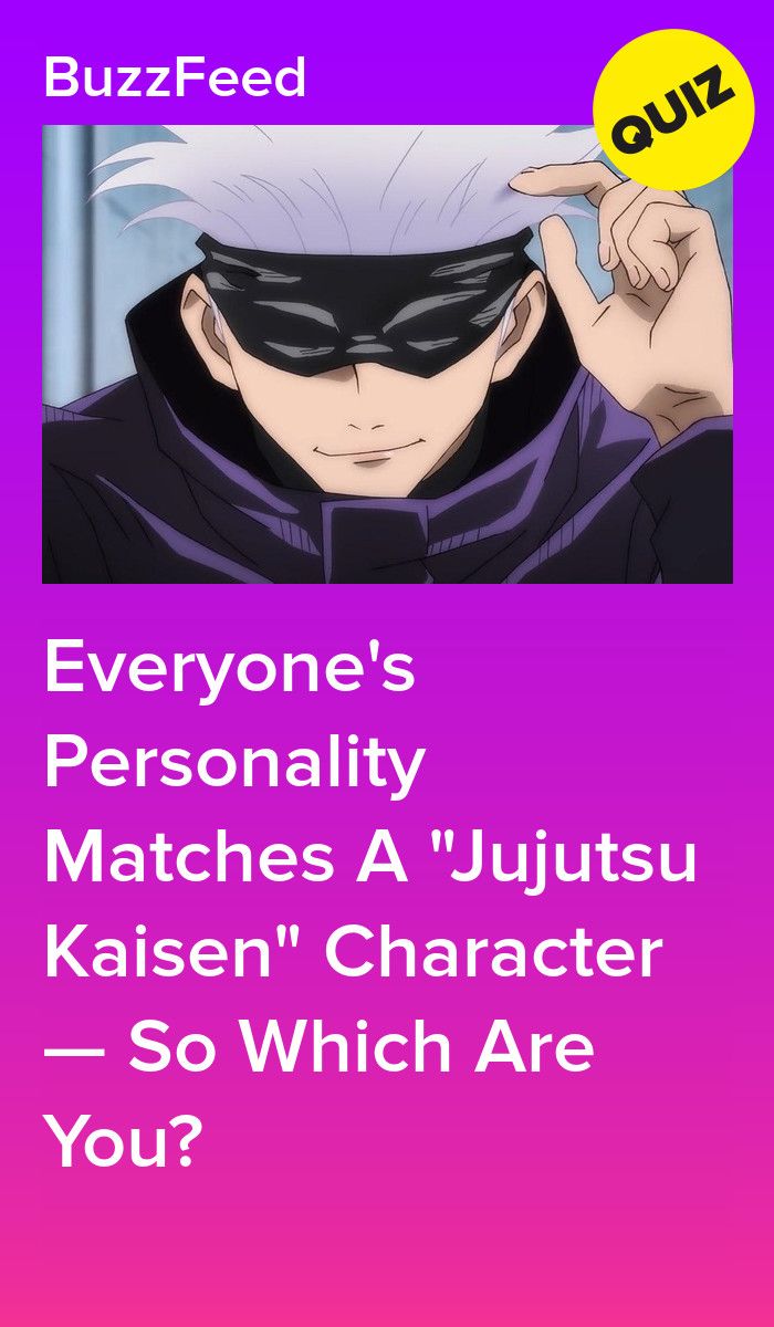 Which &Quot;Jujutsu Kaisen&Quot; Character Are You?