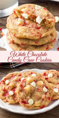 White Chocolate Candy Cane Cookies HD Wallpaper