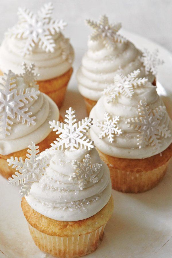 White Christmas Cupcakes